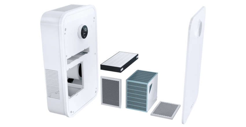 Настенная приточно-вытяжная установка FUNAI (белый); ERW-150X.P