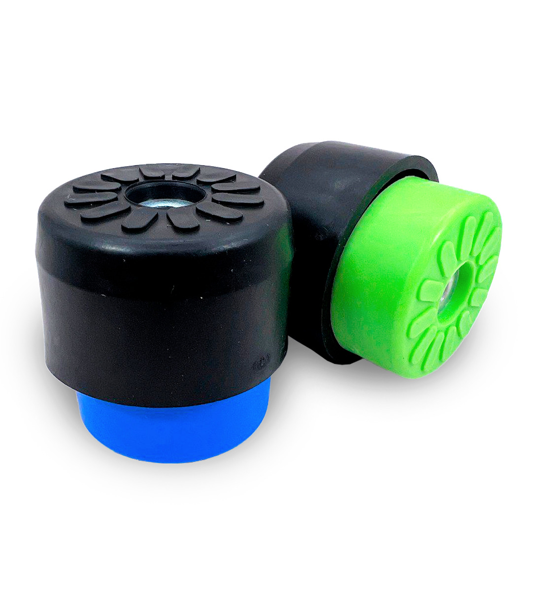 Виброопоры REXFABER (К-т из 4 шт.; зеленые/синие, до 40кг; с пружинным демпфером); RFPMM40