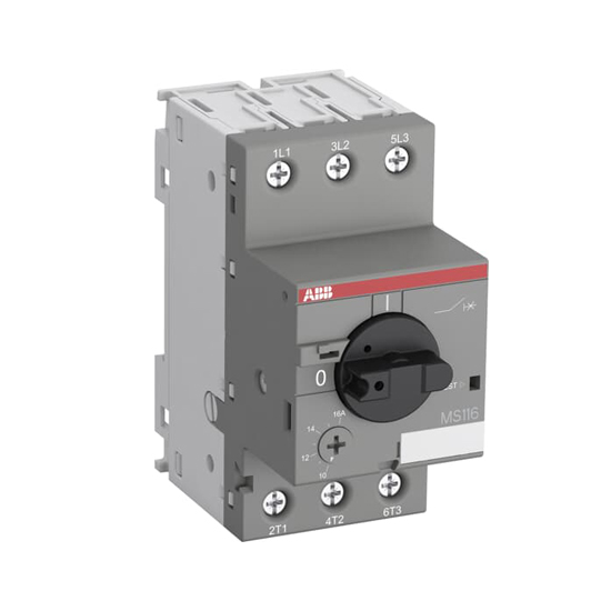 Авт. выкл. ABB MS116-6,3, Iт.р.=4...6,3A, Рдвиг.= 2,2 кВт, 50кА