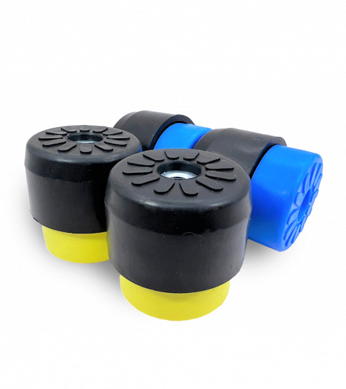 Виброопоры REXFABER (К-т из 4 шт.; желтые/синие, до 65кг; с пружинным демпфером); RFPMM65