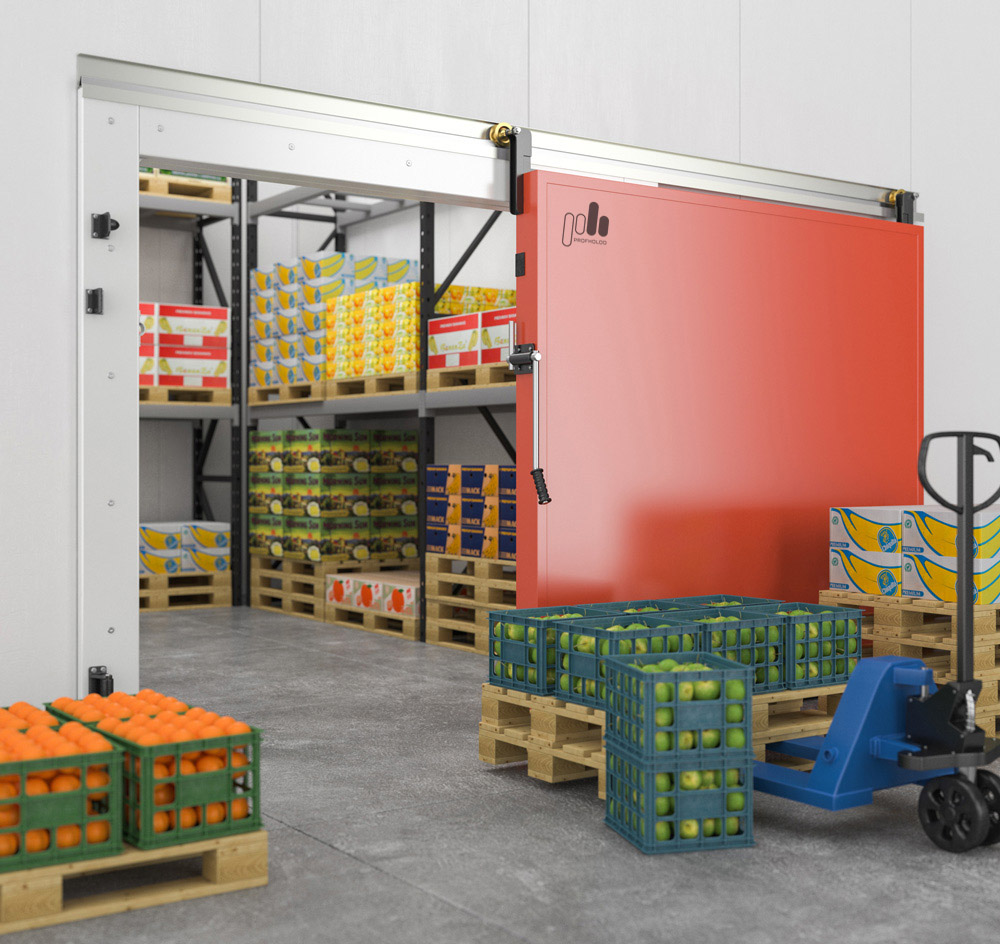 Среднетемпературные откатные противопожарные двери (ОД П)